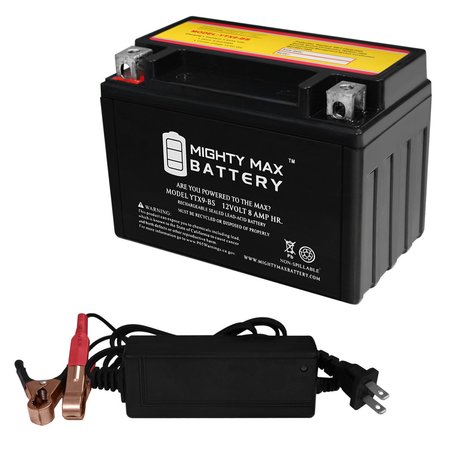 YTX9-BS 12V 8AH Battery for Go-Kart DAZON Raider With 12V 2Amp Charger
